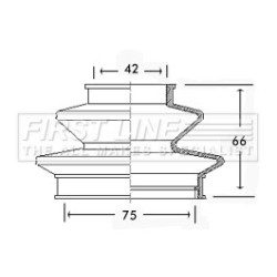 Cv Joint Boot Kit FIRST LINE FCB2425 for CITROEN 2