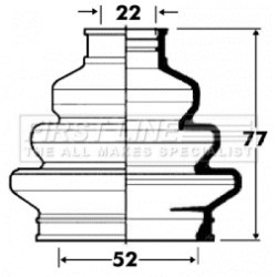 Cv Joint Boot Kit FIRST LINE FCB2884 for BMW 3