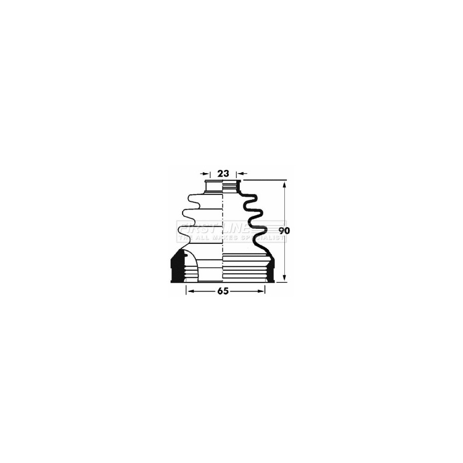 Cv Joint Boot Kit FIRST LINE FCB2893 for ABARTH