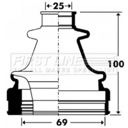 Cv Joint Boot Kit FIRST LINE FCB2902 for FORD FOCUS OE 1302510