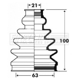 Cv Joint Boot Kit FIRST LINE FCB2920 for AUDI
