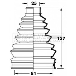 Cv Joint Boot Kit FIRST LINE FCB6021 for MITSUBISHI GALANT