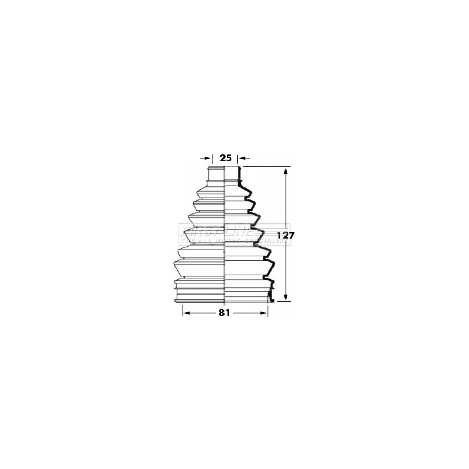 Cv Joint Boot Kit FIRST LINE FCB6021 for MITSUBISHI GALANT
