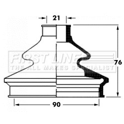Cv Joint Boot Kit FIRST LINE FCB6062 for AUDI