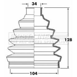 Cv Joint Boot Kit FIRST LINE FCB6090 for LAND ROVER RANGE ROVER
