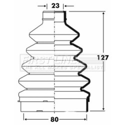 Cv Joint Boot Kit FIRST LINE FCB6099 for VAUXHALL OE 026032413