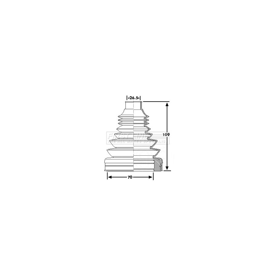 Cv Joint Boot Kit FIRST LINE FCB6183 for AUDI OE 8K0498201C