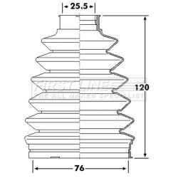 Cv Joint Boot Kit FIRST LINE FCB6233 for RENAULT MEGANE OE 7701209249