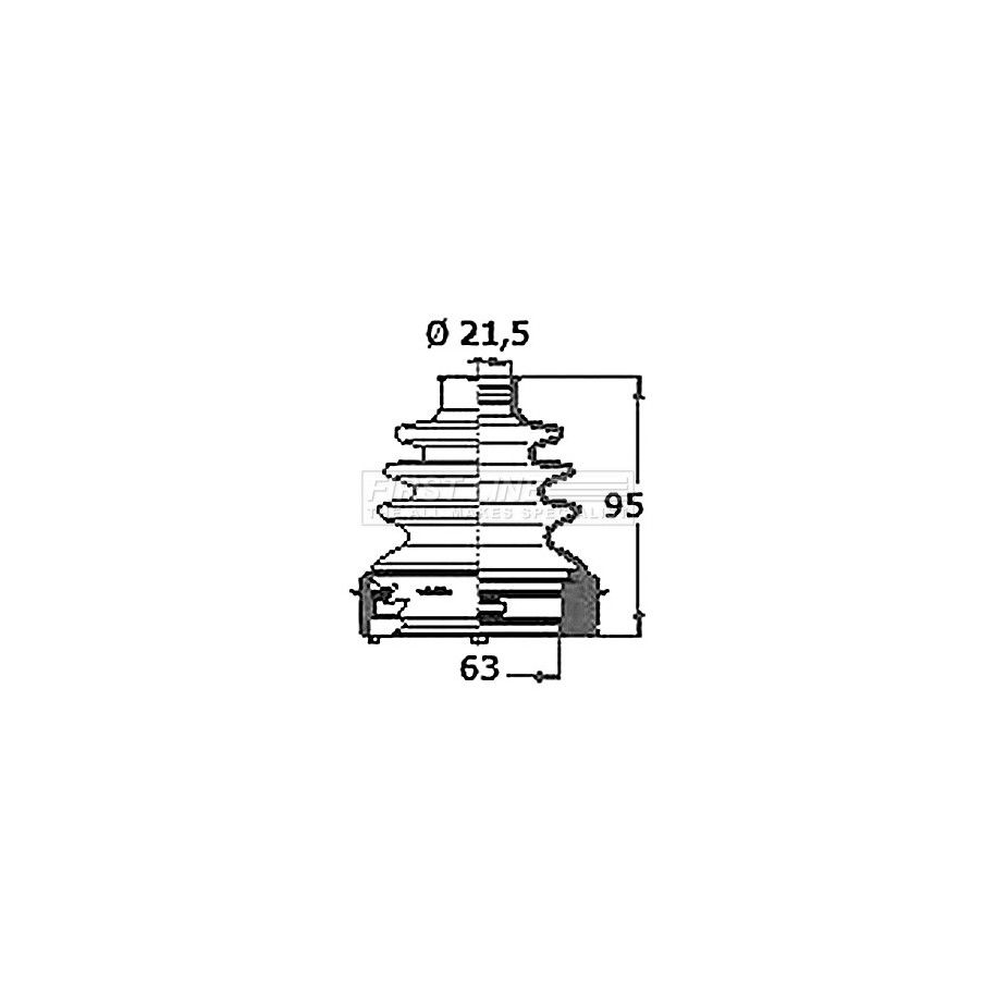 Cv Joint Boot Kit FIRST LINE FCB6335 for MINI MINI OE 31609806554