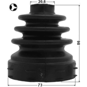 Bellow Drive Shaft - FEBEST 2115CB320ATT