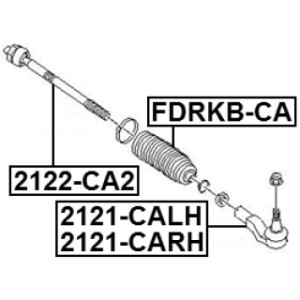 Tie Rod End - FEBEST 2121CALH