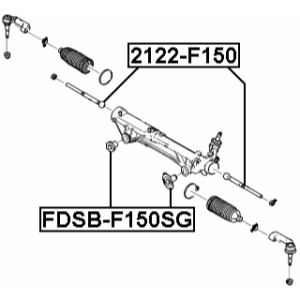 Inner Tie Rod - FEBEST 2122F150