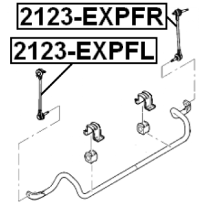 Link Coupling Rod Stabiliser Bar - FEBEST 2123EXPFL