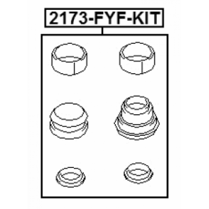 Bellow Brake Caliper Guide - FEBEST 2173FYFKIT