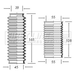 Steering Rack Boot FIRST LINE FSG3021 for BMW 3
