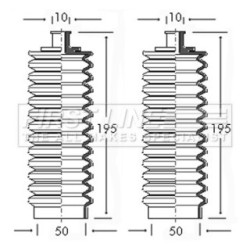 Steering Rack Boot FIRST LINE FSG3028 for DAIMLER