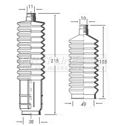 Steering Rack Boot FIRST LINE FSG3032 for CITROEN