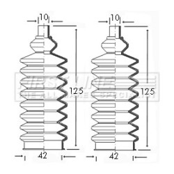 Steering Rack Boot FIRST LINE FSG3043 for VAUXHALL