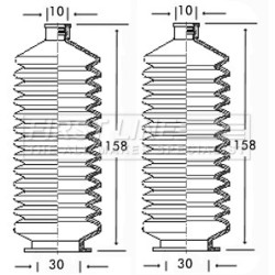 Steering Rack Boot FIRST LINE FSG3057 for RENAULT OE 7701470753
