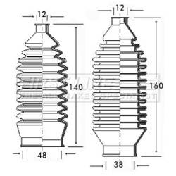 Steering Rack Boot FIRST LINE FSG3079 for SUZUKI