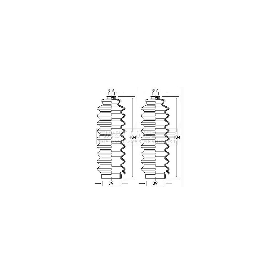 Steering Rack Boot FIRST LINE FSG3125 for HONDA