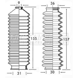 Steering Rack Boot FIRST LINE FSG3133 for NISSAN BLUEBIRD