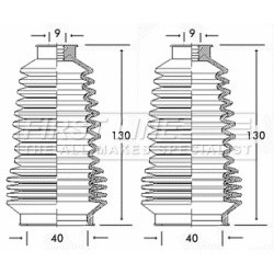 Steering Rack Boot FIRST LINE FSG3185 for FIAT
