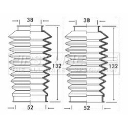 Steering Rack Boot FIRST LINE FSG3189 for ALFA ROMEO