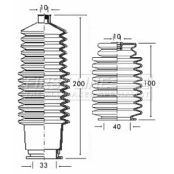 Steering Rack Boot FIRST LINE FSG3205 for RENAULT TRAFIC