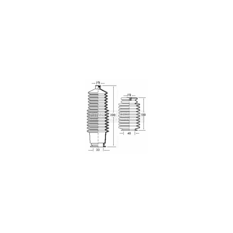 Steering Rack Boot FIRST LINE FSG3205 for RENAULT TRAFIC