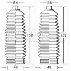 Steering Rack Boot FIRST LINE FSG3213 for HYUNDAI