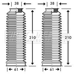 Steering Rack Boot FIRST LINE FSG3217 for ALFA ROMEO