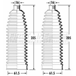 Steering Rack Boot FIRST LINE FSG3264 for VW OE 7H0422831