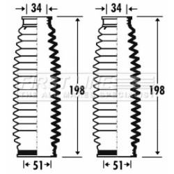 Steering Rack Boot FIRST LINE FSG3266 for ALFA ROMEO OE 77363705