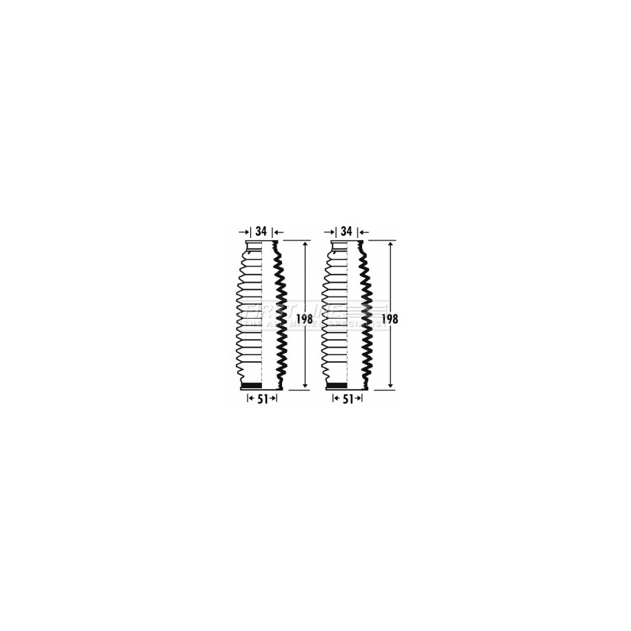 Steering Rack Boot FIRST LINE FSG3266 for ALFA ROMEO OE 77363705