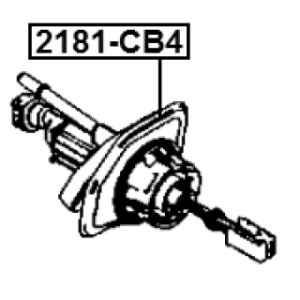 Master Cylinder Clutch - FEBEST 2181CB4