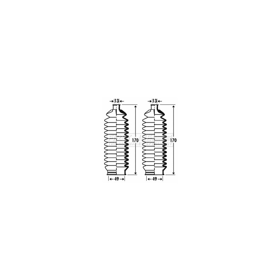 Steering Rack Boot FIRST LINE FSG3286 for CHEVROLET LACETTI