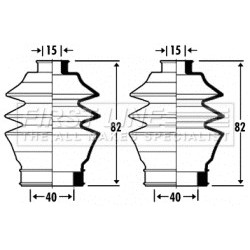 Steering Rack Boot FIRST LINE FSG3304 for HONDA ACCORD