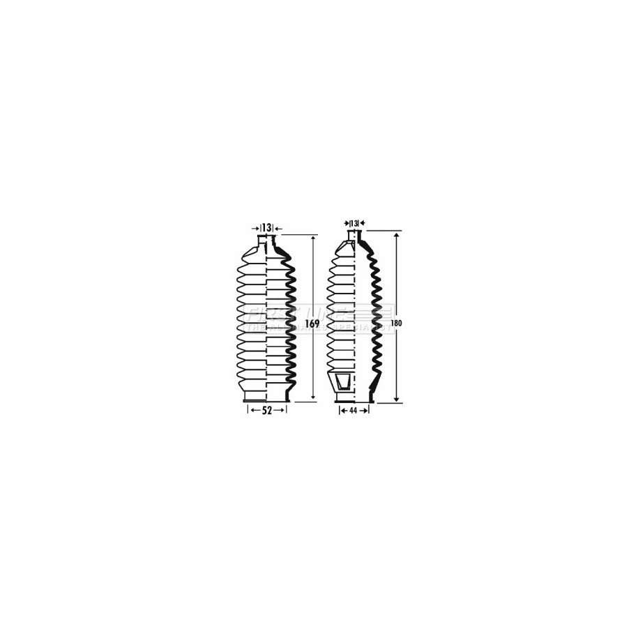 Steering Rack Boot FIRST LINE FSG3308 for HONDA CIVIC