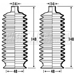 Steering Rack Boot FIRST LINE FSG3373 for TOYOTA
