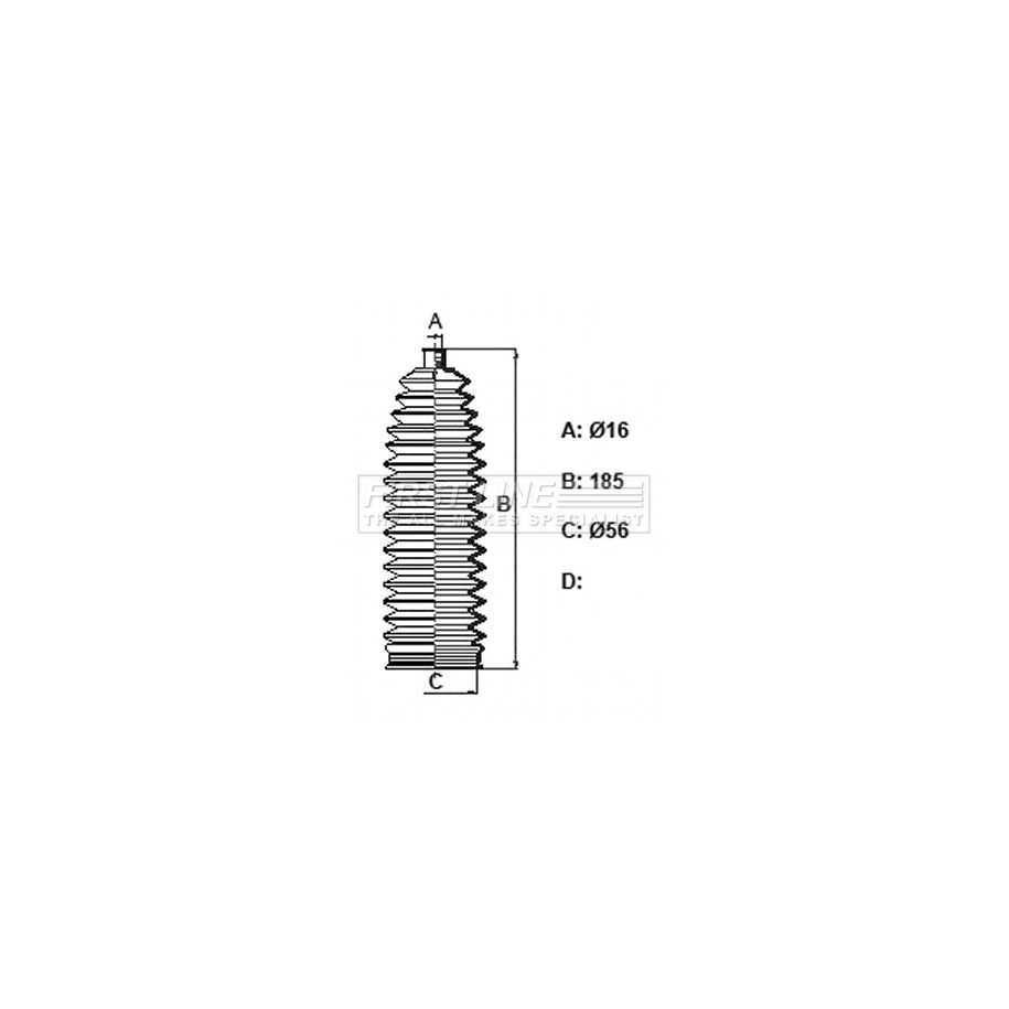 Steering Rack Boot FIRST LINE FSG3431 for LAND ROVER RANGE ROVER