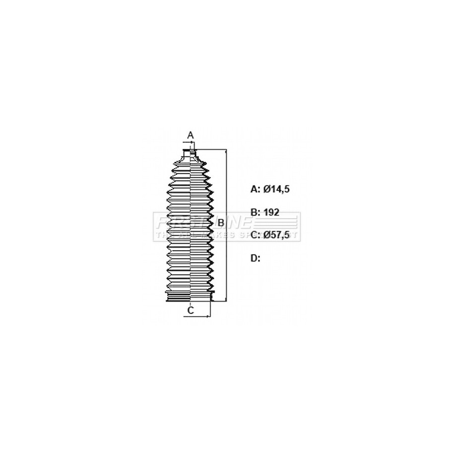 Steering Rack Boot FIRST LINE FSG3434 for MERCEDES A-CLASS