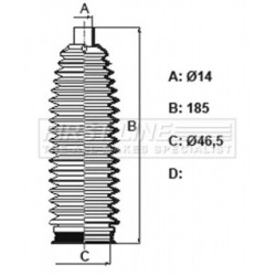 Steering Rack Boot FIRST LINE FSG3441 for CHEVROLET