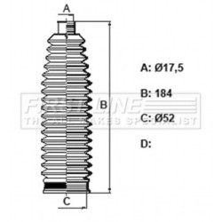 Steering Rack Boot FIRST LINE FSG3448 for VOLVO OE 30776252