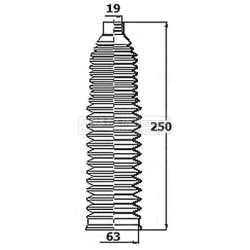 Steering Rack Boot FIRST LINE FSG3452 for AUDI
