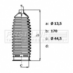 Steering Rack Boot FIRST LINE FSG3479 for SUZUKI SWIFT