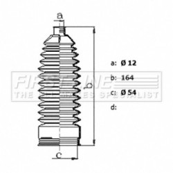 Steering Rack Boot FIRST LINE FSG3480 for MERCEDES S-CLASS