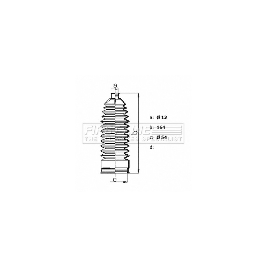 Steering Rack Boot FIRST LINE FSG3480 for MERCEDES S-CLASS