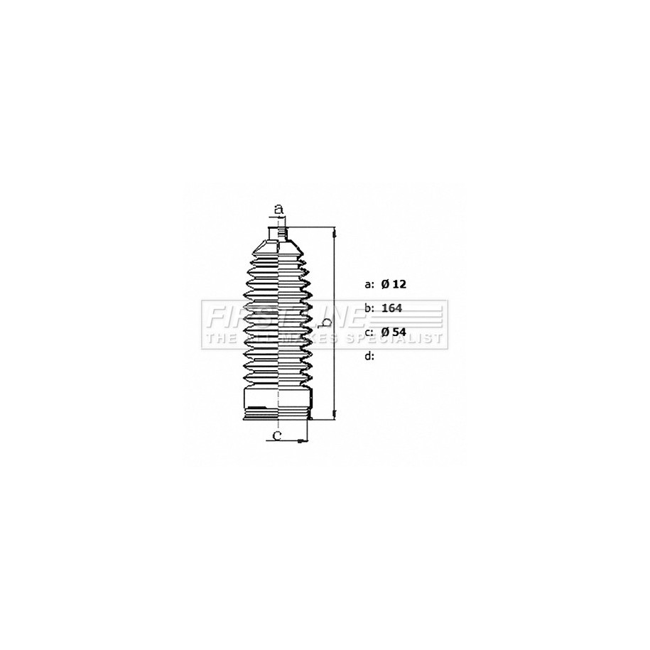 Steering Rack Boot FIRST LINE FSG3481 for SUZUKI CELERIO