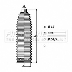 Steering Rack Boot FIRST LINE FSG3488 for FORD TRANSIT OE 1763990